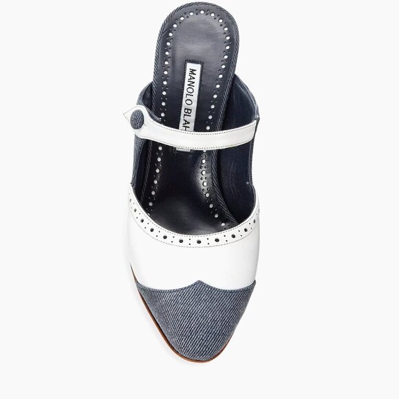 Manolo Blahnik Agathanu heel mules - Picture 9 of 14